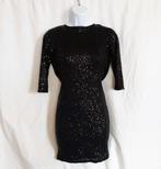 Gave jurk, zwart met pailettjes. mt S. Merk Jane Norman, ., Zwart, Ophalen of Verzenden, Zo goed als nieuw