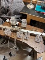 halogeenlampen plafond en wand, Ophalen, Halogeen, Gebruikt, Glas