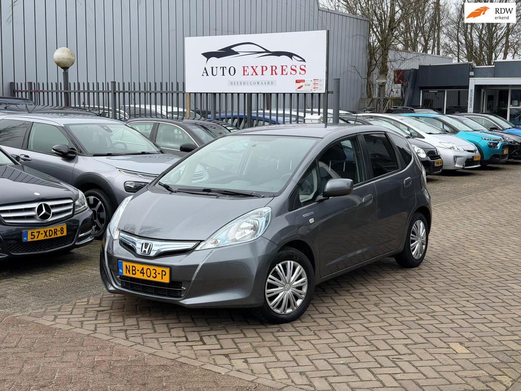 Honda Jazz 1.4 Hybrid Elegance Aut/Elektrische Pak/Navi/Carp, Auto's, Gebruikt, 4 cilinders, 49 €/maand, Bedrijf