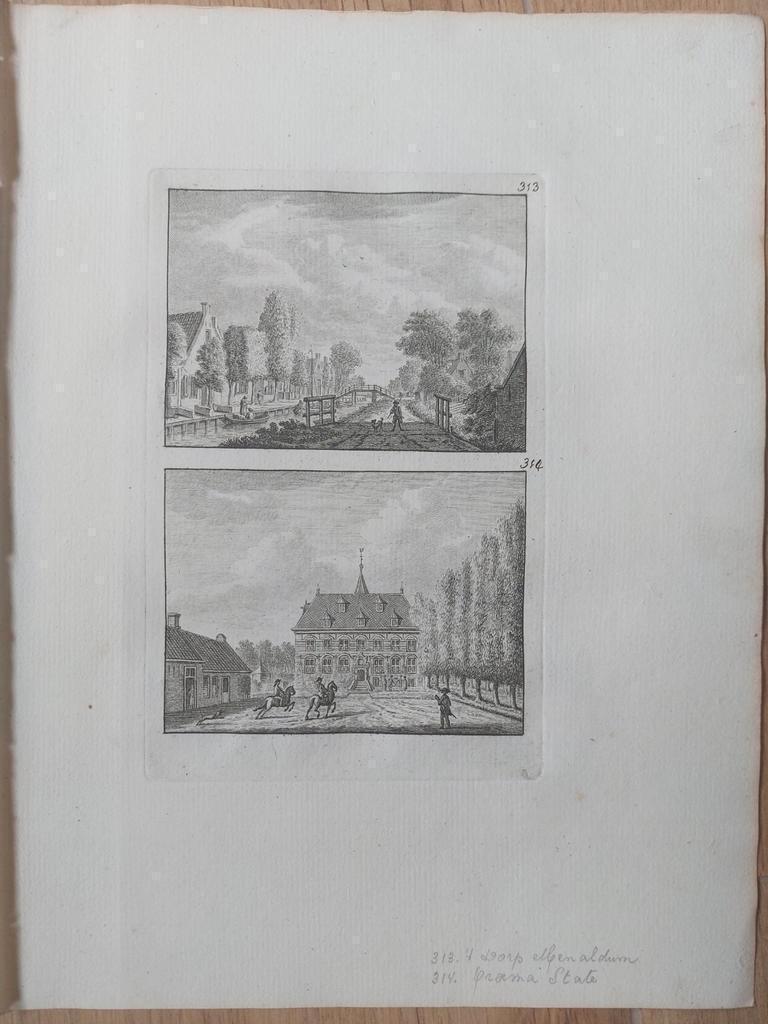 313-314 Menauldum + Orxma State Menaam let op Unieke uitgave, Antiek en Kunst, Kunst | Etsen en Gravures, Ophalen of Verzenden