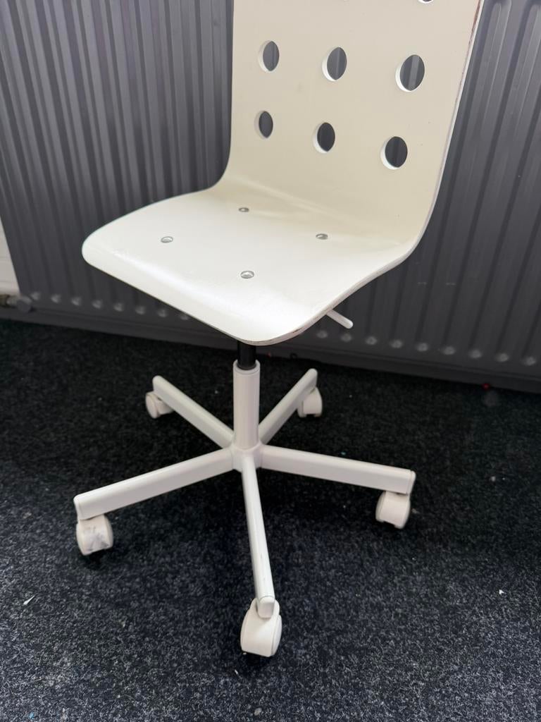 Bureaustoel Ikea kind, Ophalen, Gebruikt, Wit, Bureaustoel