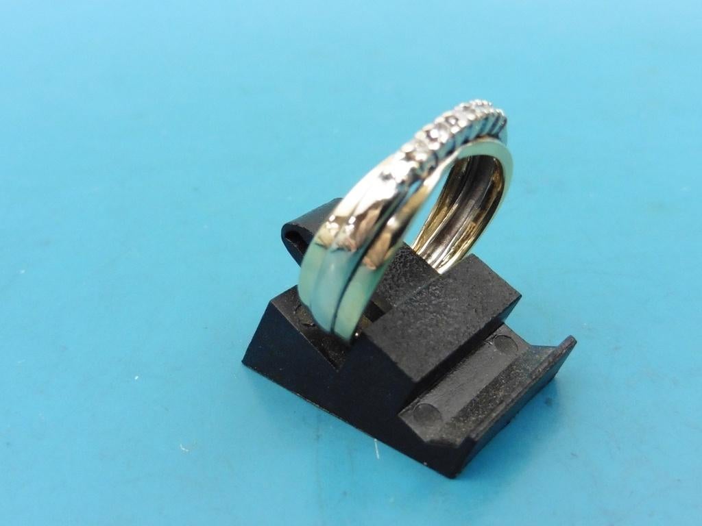 Gouden damesring met briljant                            G92, Gebruikt, Overige kleuren, ., Ophalen of Verzenden