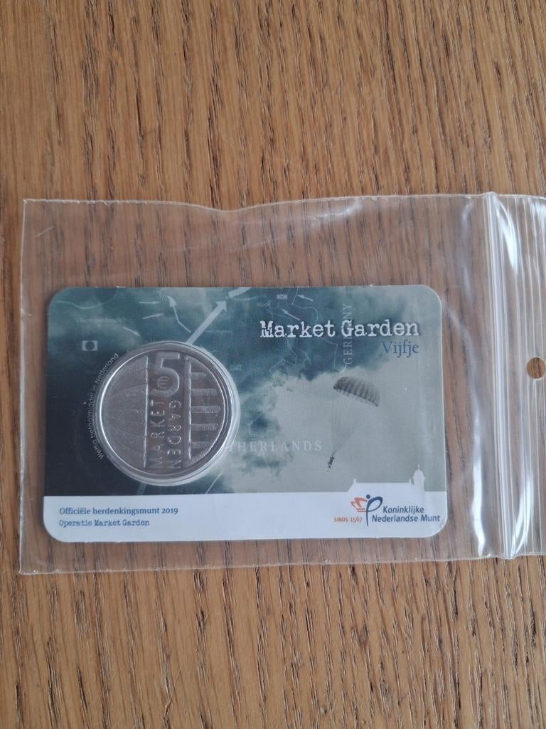 5x Officiële herdenkingsmunt 2019 Operatie Market Garden, Ophalen of Verzenden