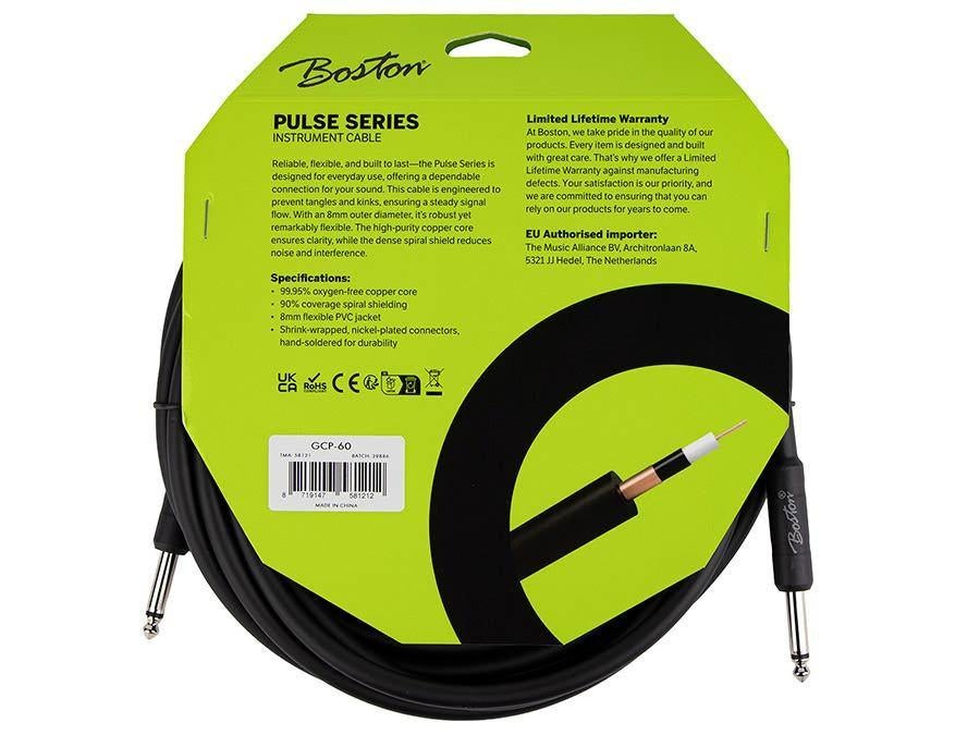 Boston GCP-60 Pulse Series instrument cable jack-jack 6mtr, ., Nieuw, Ophalen of Verzenden, .