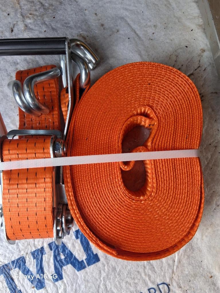 Spanband 10m - Oranje - Nieuw, Ophalen, Nieuw