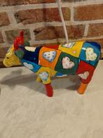 Kleurrijk Koe Beeldje - Patchwork Design, Ophalen of Verzenden, Dier