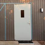 Buitendeur grijs met kozijn en dorpel BxH 1034x2242 RAL 7042, 215 cm of meer, Hout, Ophalen, 100 tot 120 cm