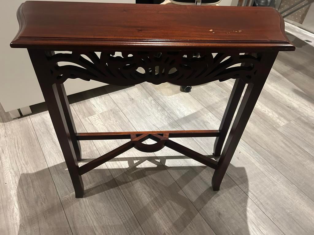 Mooi kersenhout bijzettafeltje, 75x72x26 cm, Huis en Inrichting, Tafels | Bijzettafels, Ophalen, Gebruikt, 55 tot 75 cm, 60 cm of meer