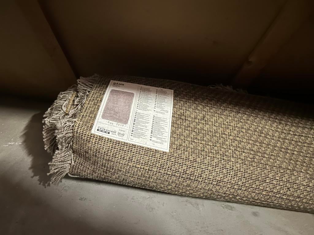 Vloerkleed hoogpolig Gäser IKEA grijs, Ophalen, 200 cm of meer, Zo goed als nieuw, 200 cm of meer