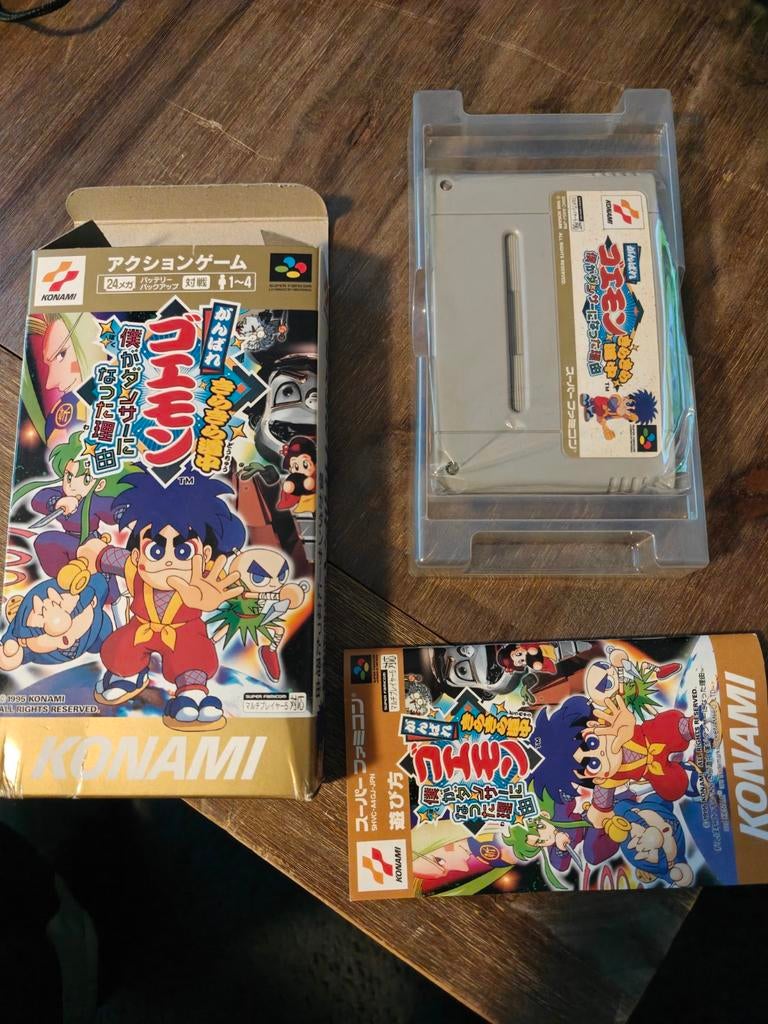 Ganbare Goemon 4 Super Famicom CIB, Spelcomputers en Games, 1 speler, Ophalen of Verzenden, Gebruikt, Vanaf 3 jaar