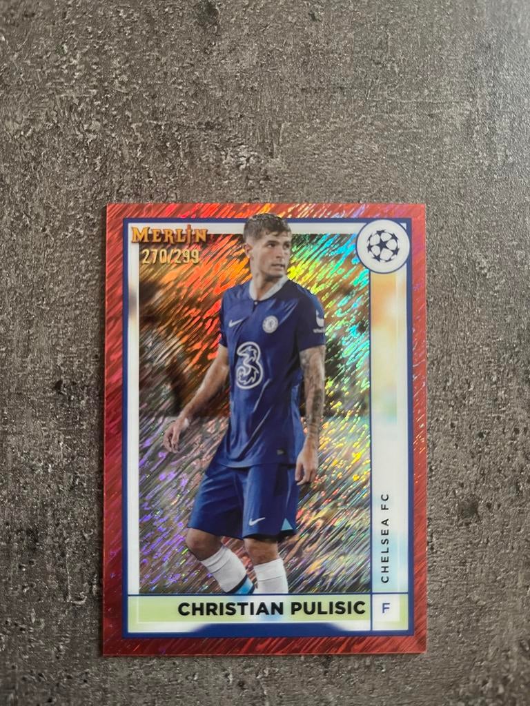 Christian Pulisic Merlin Topps 270/299, Ophalen of Verzenden, Zo goed als nieuw, Buitenlandse clubs, Spelerskaart