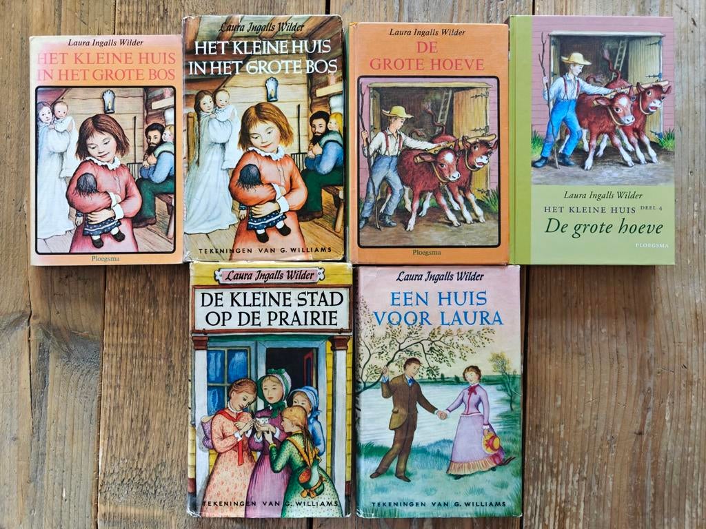 6 nostalgische boeken van: Het kleine huis., Ophalen of Verzenden