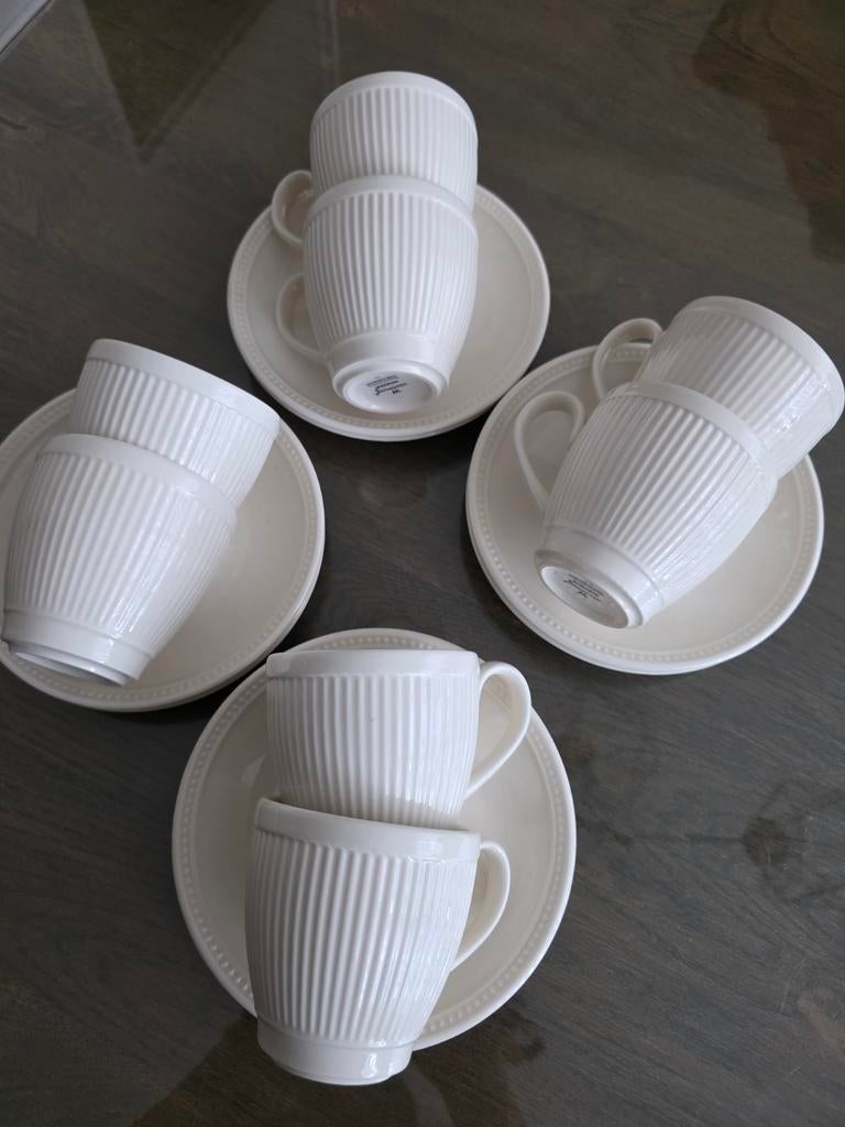 Wedgwood winsor kop en schotels 8x, Ophalen of Verzenden, Zo goed als nieuw, Wedgwood, Kop(pen) en/of Schotel(s)