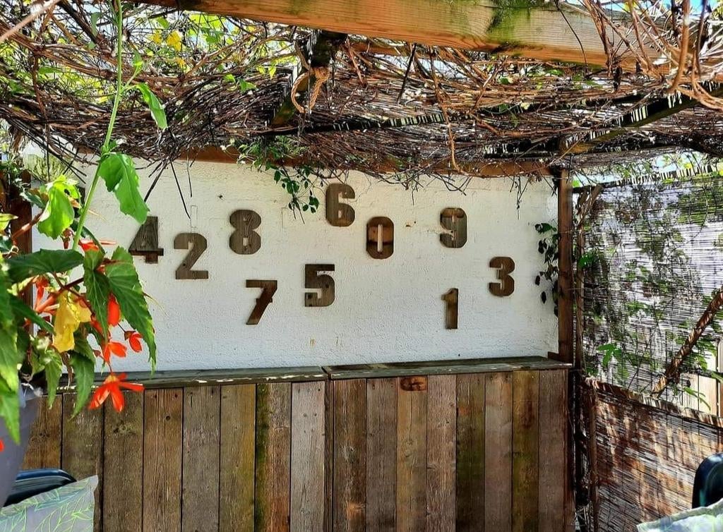 Wanddecoratie cijfers, Eén persoon