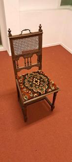 Antieke Gothic Revival eiken stoel – Victoriaanse Charles II, Ophalen of Verzenden