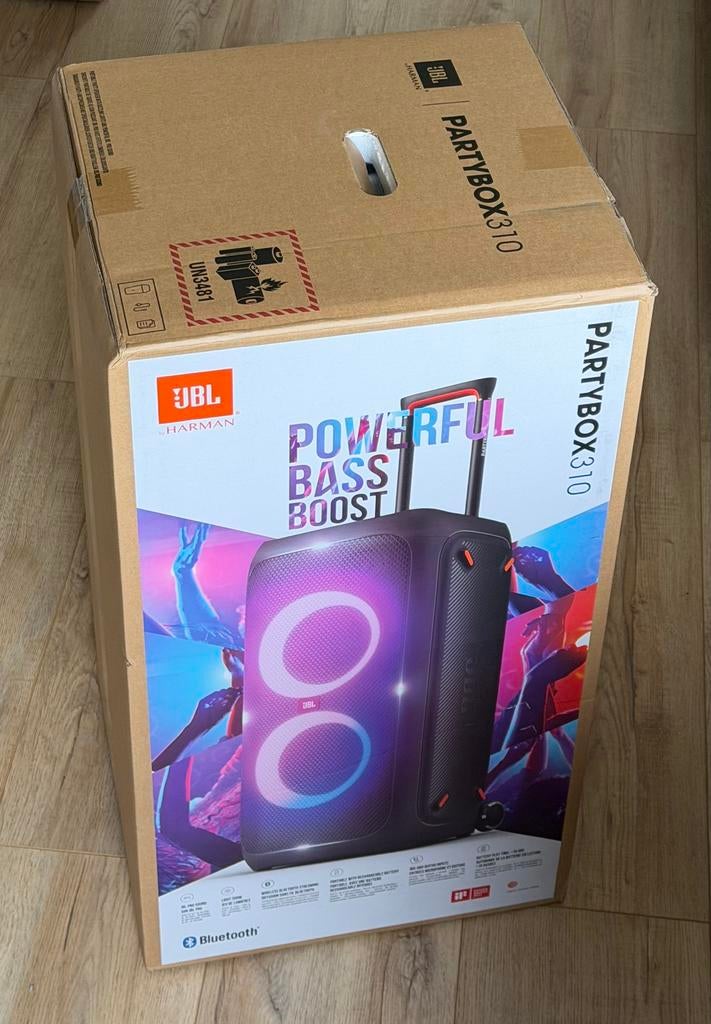 JBL Partybox 310 Bluetooth speaker nieuw in doos met factuur, Audio, Tv en Foto, Luidsprekers, Ophalen, JBL, Overige typen, Nieuw