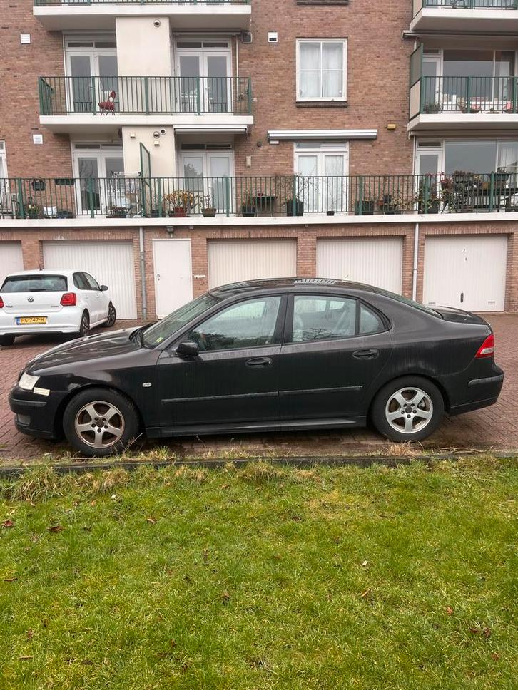 Saab 9-3 2.0 T Sport Sedan AUT 2003 Zwart, Auto's, Saab, Particulier, Saab 9-3, Benzine, E, Sedan, Automaat, Origineel Nederlands