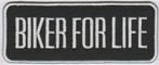 Biker for Life stoffen opstrijk patch embleem, Ophalen of Verzenden, Nieuw