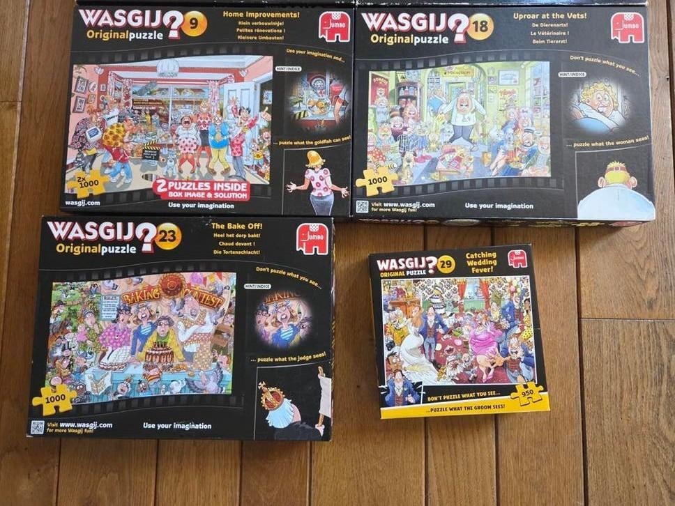 Wasgij puzzels, Ophalen of Verzenden, 500 t/m 1500 stukjes, Zo goed als nieuw