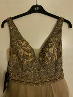 Beige gala jurk, Galajurk, Beige, Ophalen of Verzenden, Zo goed als nieuw