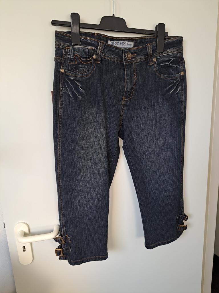 Capri jeans van Goodies, nieuw met kaartje, maat 40- 42, Blauw, Nieuw, Ophalen of Verzenden, W30 - W32 (confectie 38/40)