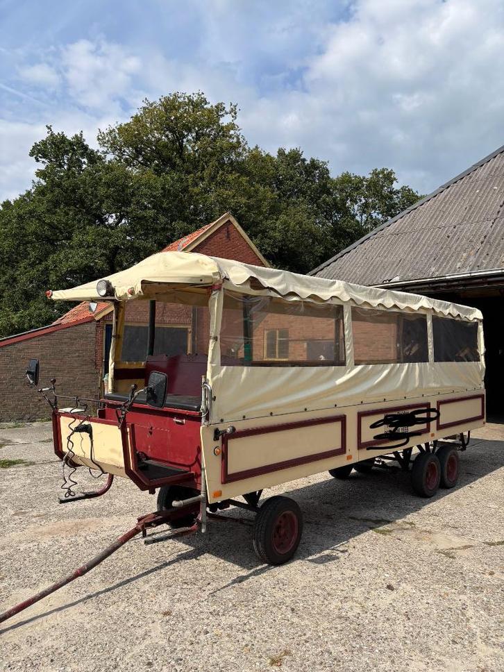 Huifkar voor trekker of paarden, Dieren en Toebehoren, Paarden en Pony's | Overige Paardenspullen, Gebruikt, Overige soorten, Ophalen