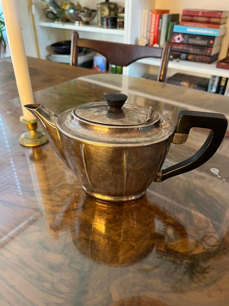 Verzilverde theepot Gero, Antiek en Kunst, Ophalen of Verzenden