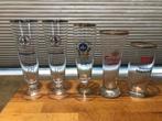 16 verschillende bier merken glazen, Verzamelen, Biermerken, Ophalen, Gebruikt, Glas of Glazen, Overige merken