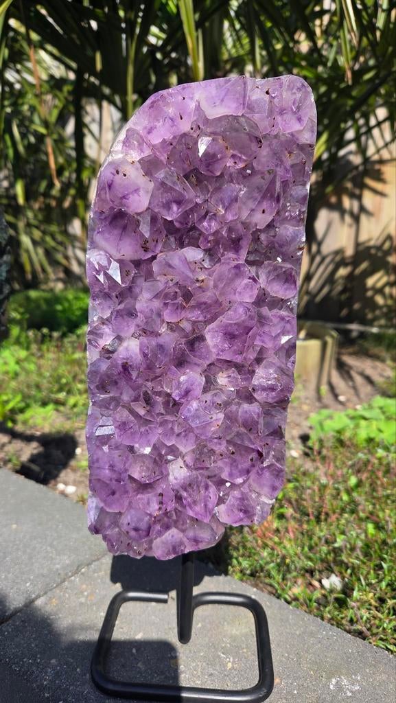 Prachtige Amethist op Standaard - 33 cm Hoog, 3.2 kg, Ophalen of Verzenden