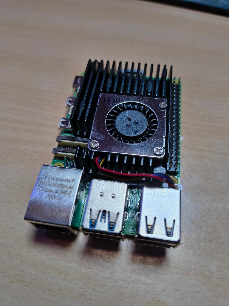 Raspberry Pi5 4GB + koeler, Ophalen of Verzenden, Gebruikt, Overige typen, Overige soorten