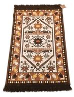 Vintage oosters wol Kelim tapijt Aztec design 62x91cm, 50 tot 100 cm, Zo goed als nieuw, Vintage, Kelim, Etnisch, Onbekend