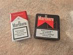 2 Marlboro sigaretten blikjes - Wit en Zwart, Verzenden, Gebruikt, Overige, Overige merken