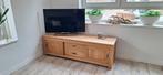 Massief teakhouten tv-meubel met lades en schuifdeuren, Huis en Inrichting, Ophalen