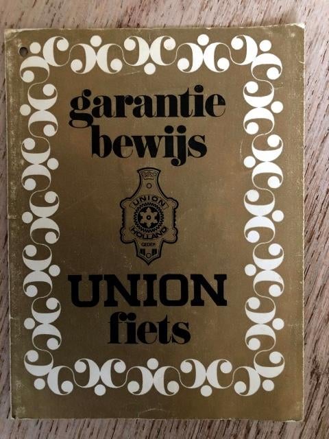 Oud garantiebewijs van een Union Fiets uit 1979, Verzamelen, Ophalen, Gebruikt