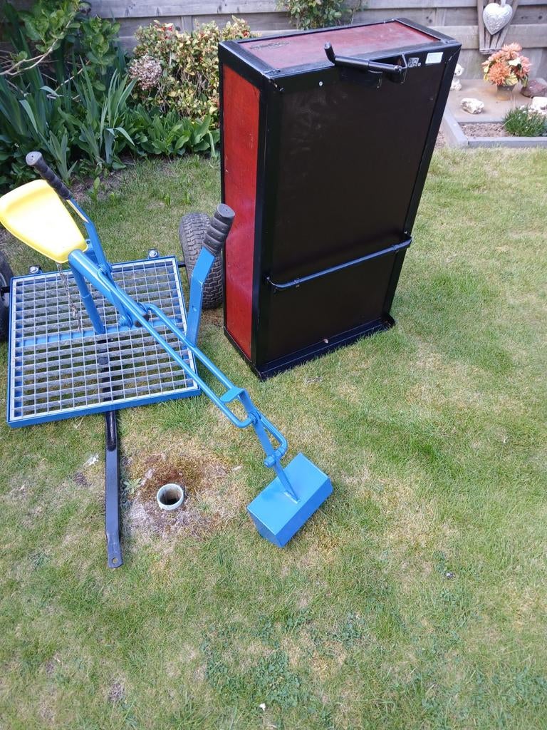 Berg kar + kraantje, Ophalen, Berg