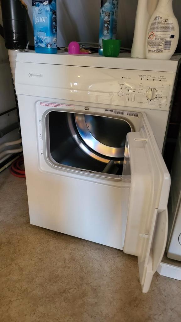 Bauknecht afvoerdroger, Witgoed en Apparatuur, Wasdrogers, Gebruikt, Condens, 6 tot 8 kg, 85 tot 90 cm, Ophalen