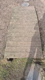 Houten brug 90x250 cm - Ideaal voor tuin of vijver, Tuin en Terras, Ophalen