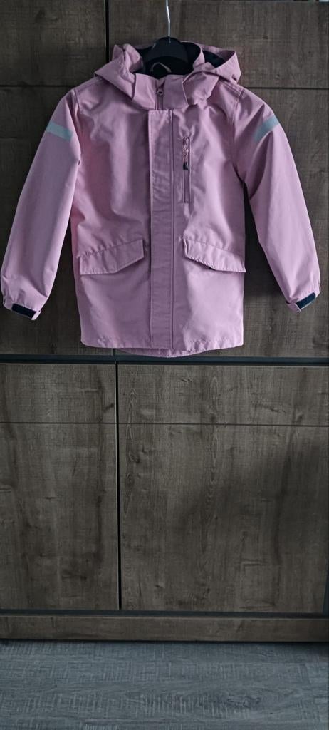 Nette roze softshell jas - Maat 128, Ophalen of Verzenden, Zo goed als nieuw, Meisje, Jas
