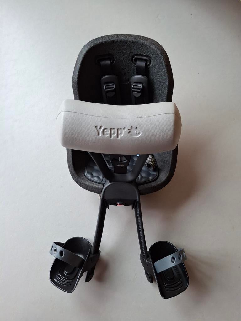 Thule Yepp Nexxt 2 Mini Fietsstoeltje + slaaprol + adapter, Ophalen, Voetsteuntjes, 0 t/m 18 kg, Voorzitje