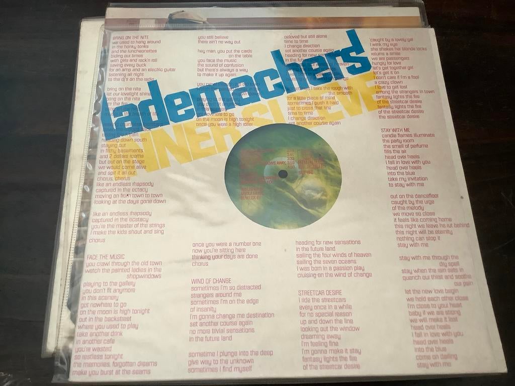 Lademacher’s Innersleeve, Ophalen of Verzenden, Zo goed als nieuw, 12 inch