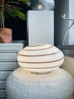90’s EGLO Zebra Swirl Pebble Lamp, Nineties / Design / Ilu ..., Ophalen of Verzenden, Zo goed als nieuw, Glas