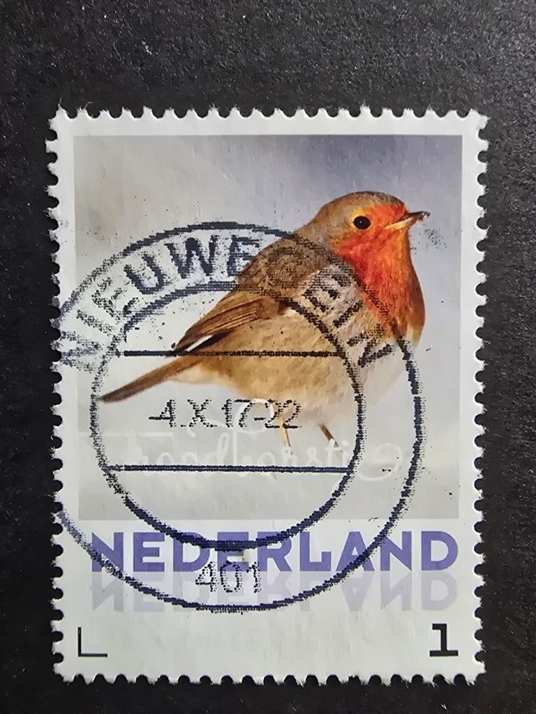Persoonlijke Postzegel Nederland - Roodborstje, Ophalen of Verzenden, Na 1940, Gestempeld