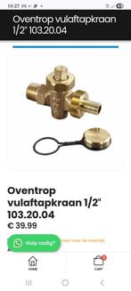 oventrop  vulaftapkraan   P stuks, Ophalen of Verzenden