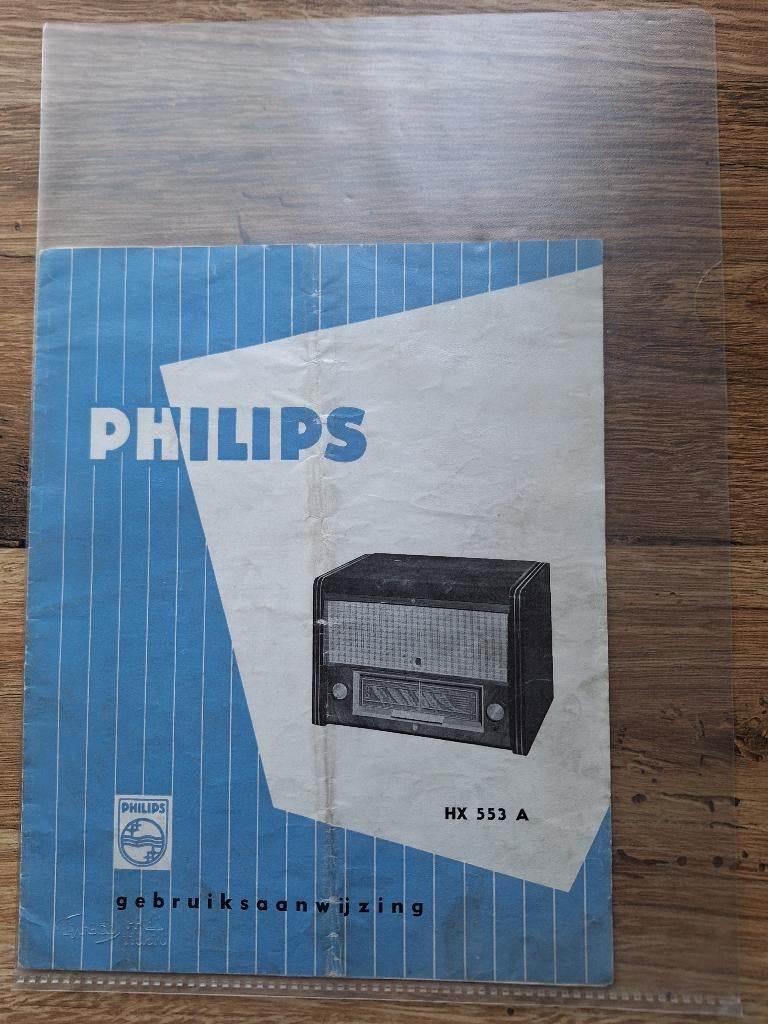 Philips Tafel-Radiogrammofoon HX553A gebruiksaanwijzing, Ophalen, Gebruikt, Overige typen