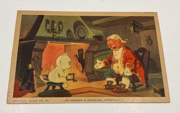 Oude Tom Poes Kaart - "De Markies is Spoorloos Verdwenen!", Verzamelen, Ansichtkaarten | Nederland, Ongelopen, Gelderland, 1940 tot 1960