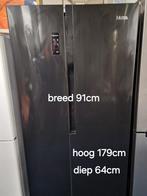 ETNA AKV578ZWA Koel-Vriescombinatie 519L  Zwart, Ophalen of Verzenden, Zo goed als nieuw