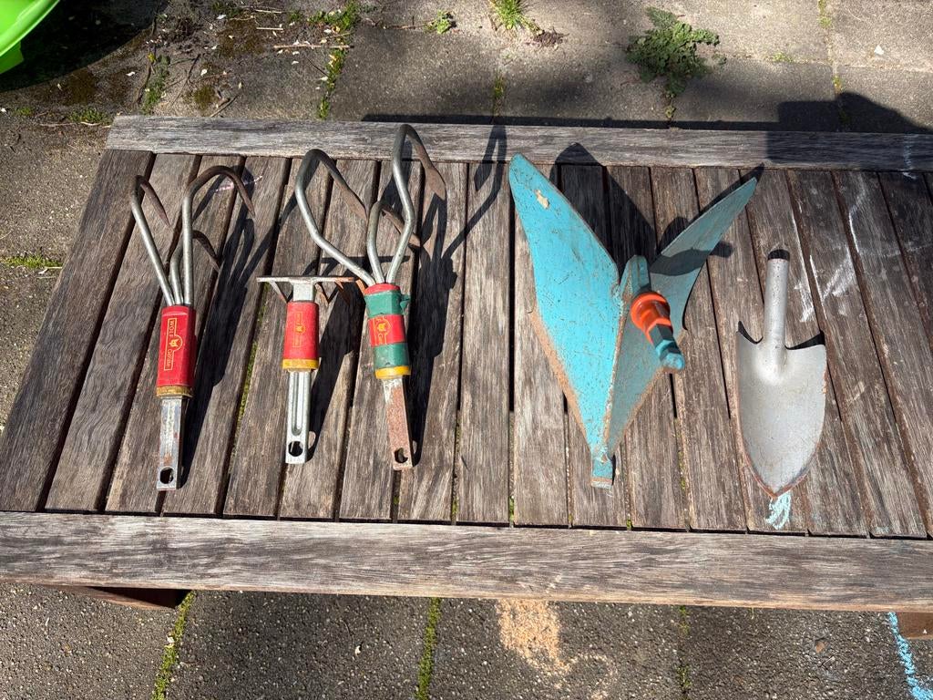 Oud tuingereedschap: Wolf Garten en Gardena ploeg, Tuin en Terras, Hand-tuingereedschap, Ophalen, Gebruikt, Cultivator