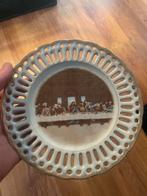 Decoratief bord 'Het Laatste Avondmaal' met gouden rand, Ophalen of Verzenden