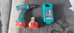 Makita 6270D 12V Boormachine met 2 accu's en lader, Gebruikt, Variabele snelheid, Ophalen of Verzenden, Boor- en Schroefmachine