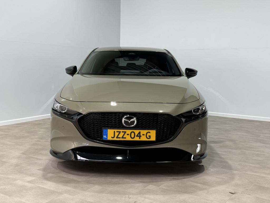 Mazda 3 2.0 e-SkyActiv-X M Hybrid 186 Nagisa Aero Pakket, Auto's, Mazda, Euro 6, Leder en Stof, Origineel Nederlands, Adaptive Cruise Control